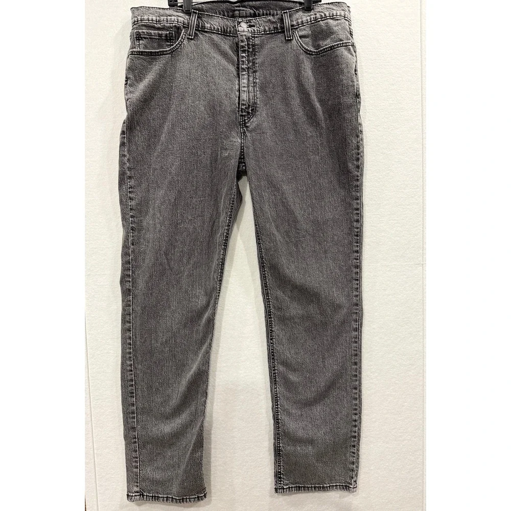 Levi's 541 Athletic Taper Men 42x36 Gray Acid Wash Denim Jeans